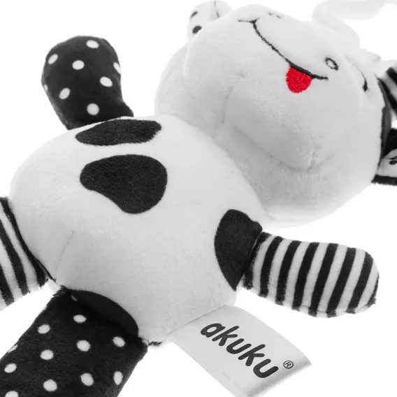 Akuku Závěsná chrastící Kravička Black&White