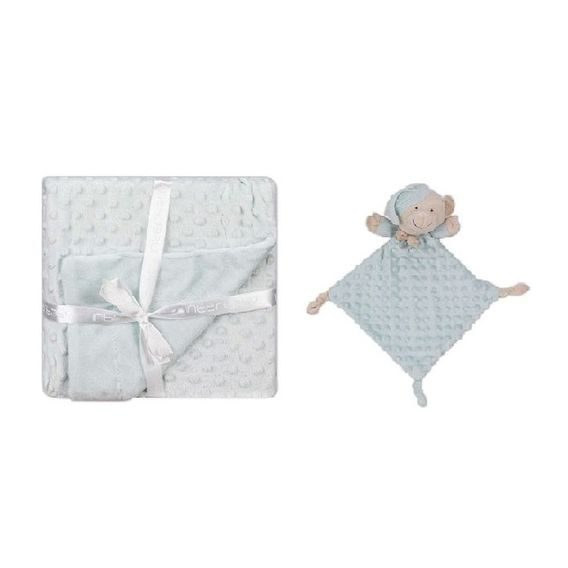 Interbaby Deka Kuličky + Přítulka Medvídek - MINT