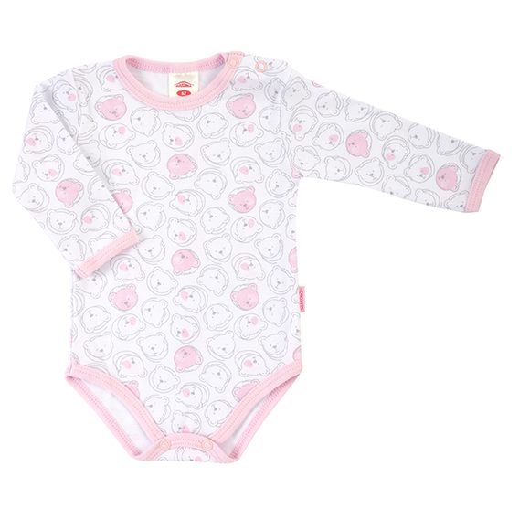 Makoma Body dlouhý rukáv Pink Bears