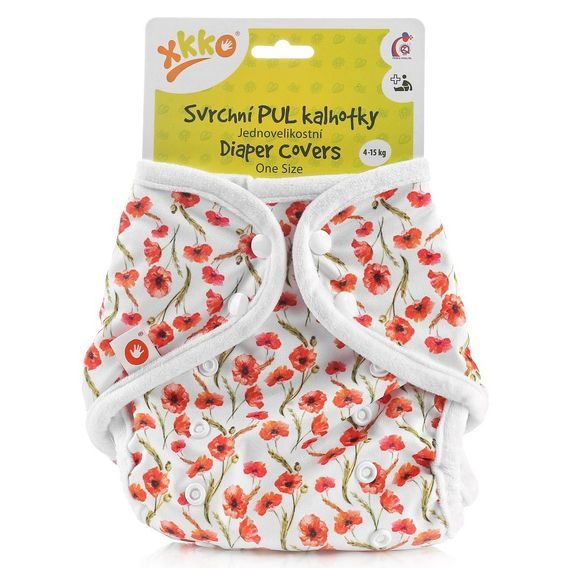 Kikko Svrchní PUL kalhotky XKKO One Size RED POPPIES
