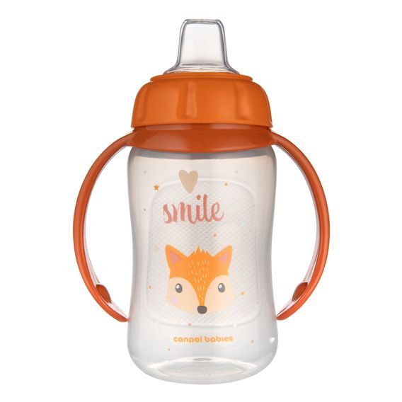 Canpol babies Tréninkový hrníček Cute Animals 320ml (6m+) - LIŠKA