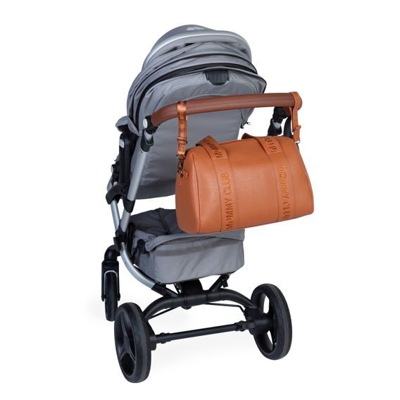 Childhome Přebalovací taška Mommy Club Signature Vegan Leather Brown