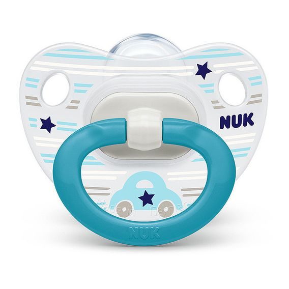 NUK Dudlík 18-36m silikon Classic HAPPY DAYS - AUTA