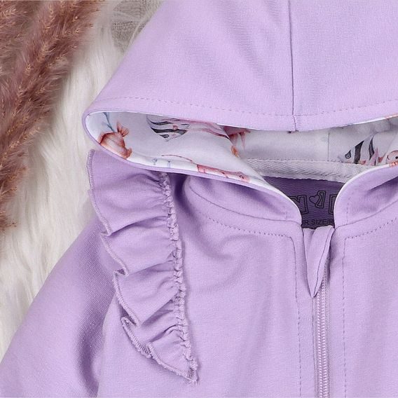 NINI Mikina s kapucí Ocean Girl LILA