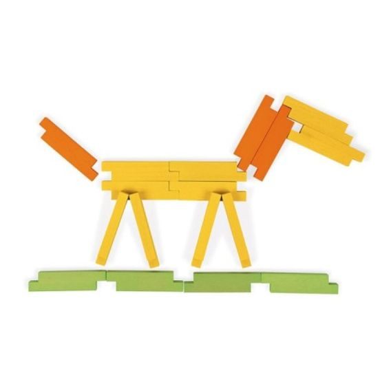 Janod Dřevěná stavebnice 60ks