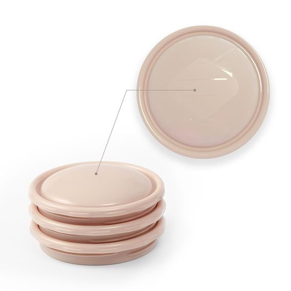 BabyOno Kelímky pro uchování pokrmů a mléka 4ks BÉŽOVÁ