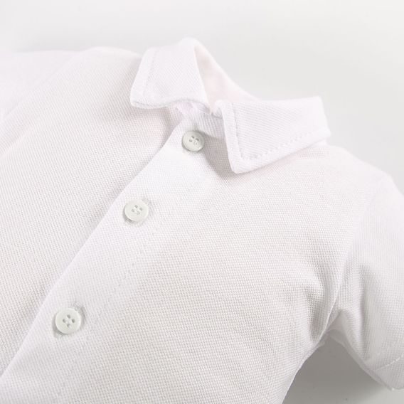 Eevi Body košile úplet Ceremony krátký rukáv BÍLÁ