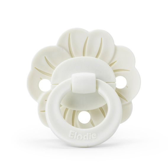 Elodie Details Dudlík Binky Bloom kaučuk 0-6m Vanilla White
