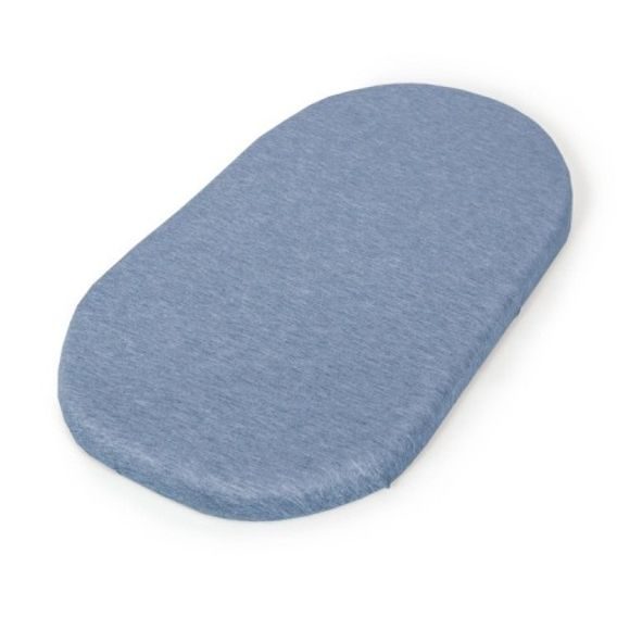 Ceba baby Prostěradlo do kočárku 2ks - Blue/Light grey melange