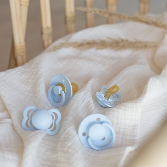 BIBS Set dudlíků Try It Collection BABY BLUE