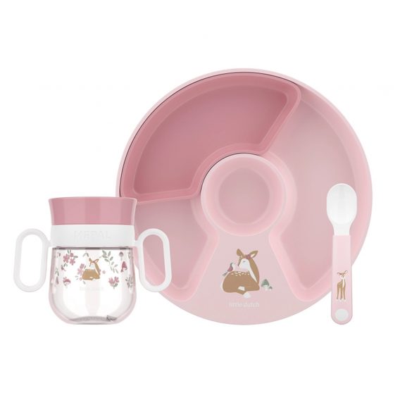 Little Dutch Dětská jídelní sada 3-dílná Fairy Garden