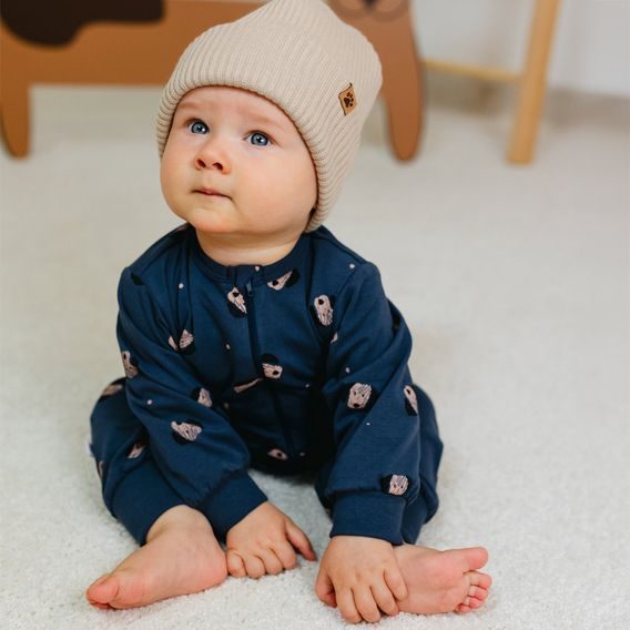 Eevi Overal bez ťapek na zip Puppy Playtime TMAVĚ MODRÁ