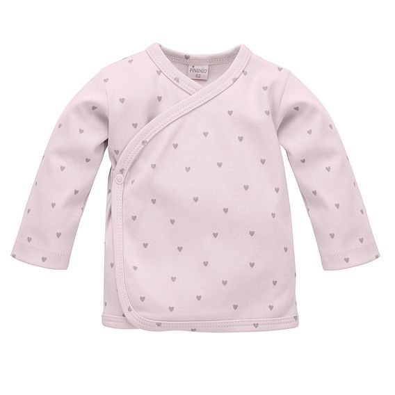 PINOKIO Košilka Hello RŮŽOVÁ srdíčka