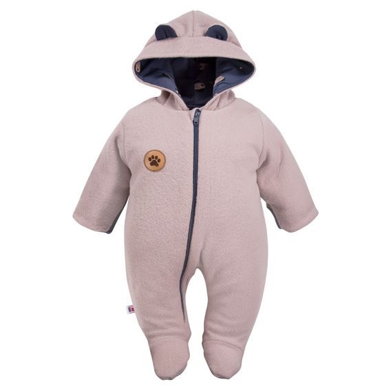 Eevi Kojenecká kombinéza overal fleece Run&Fun BÉŽOVÁ