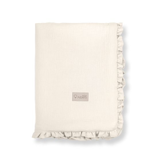 Albero Mio Zateplená mušelínová dětská deka VANILKOVÁ