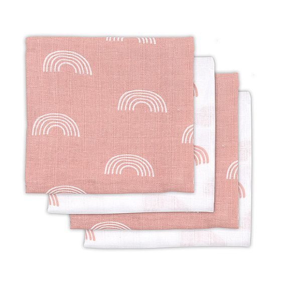 Jollein Pleny 4ks (70x70cm) - RAINBOW BLUSH PINK