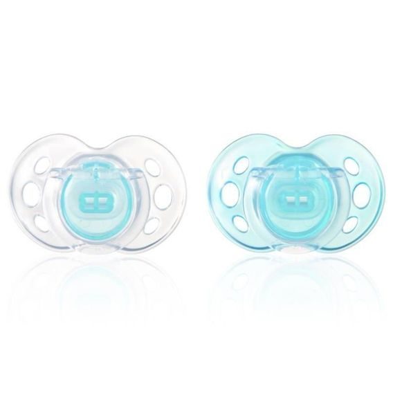 Tommee Tippee Šidítko C2N silikon AIR STYLE TYRKYS 6-18m, 2ks