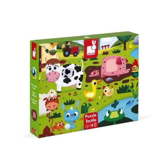 Janod Hmatové puzzle ZVÍŘÁTKA NA FARMĚ