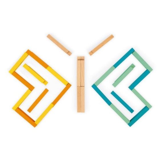 Janod Dřevěná stavebnice 60ks