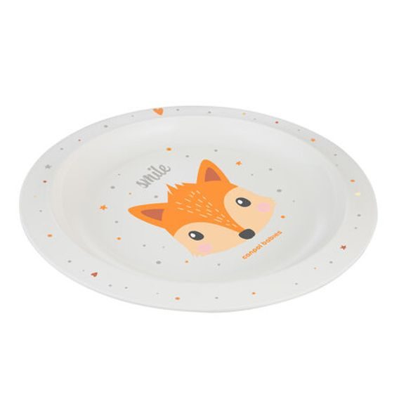 Canpol Plastový talíř Cute Animals LIŠKA