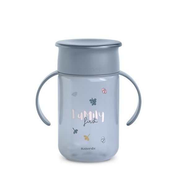 Suavinex Bear 360° hrneček na učení 340ml MODRÁ