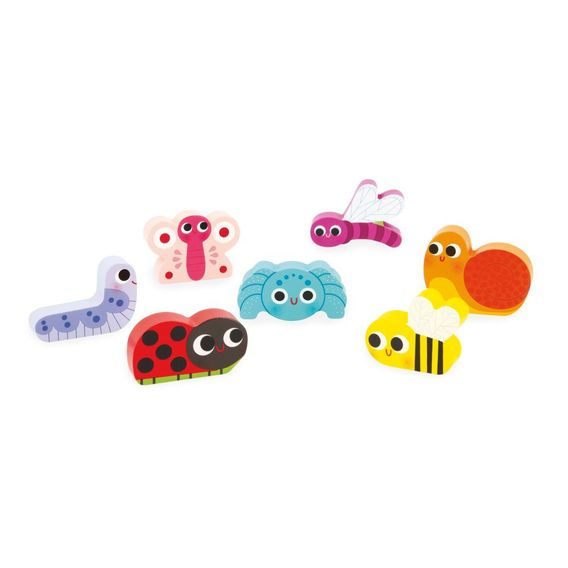 Janod Chunky vkládací puzzle ZAHRADA