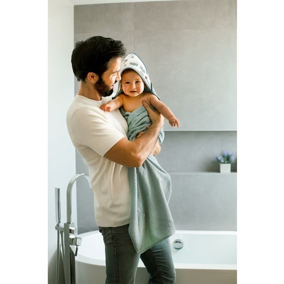 Interbaby Osuška froté Zvířátka ZELENÁ