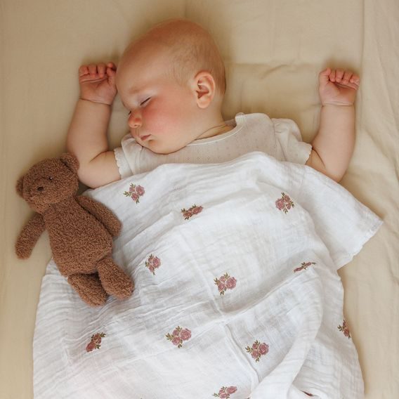 BabyOno Bavlněné pleny 3ks RŮŽOVÁ Roses