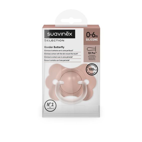Suavinex Wonderland Butterfly dudlík SX Pro fyziologický 0-6m RŮŽOVÁ