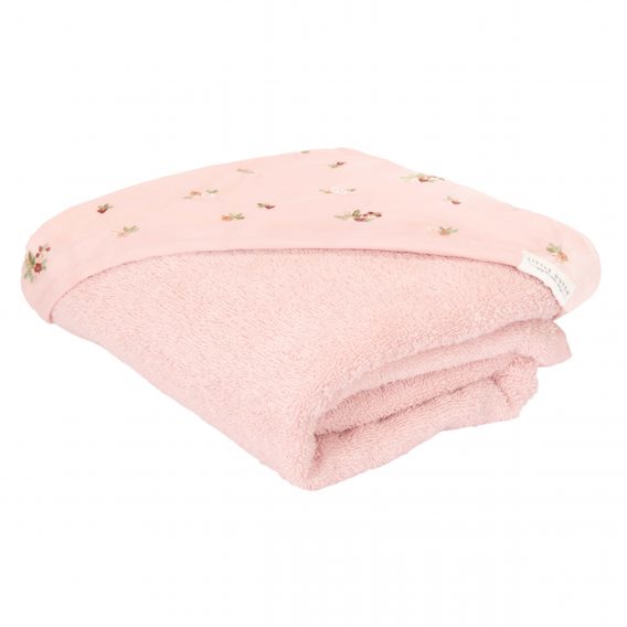 Little Dutch Froté osuška s kapucí organic Fairy Blossom (75x75cm)