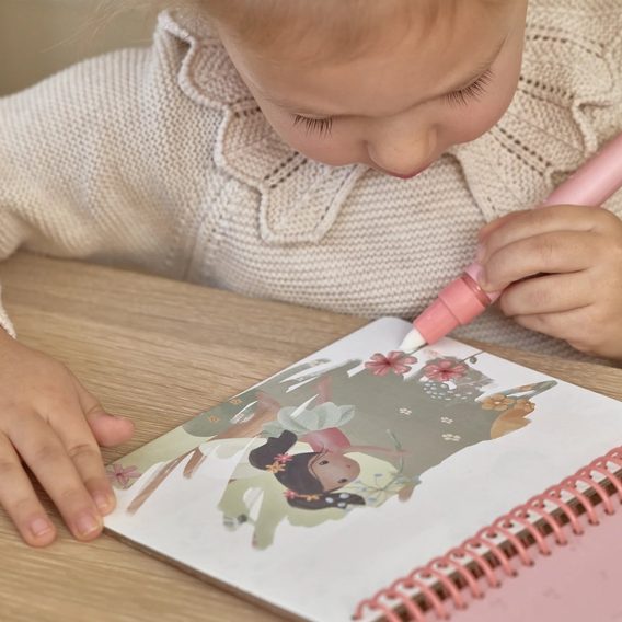 Little Dutch Kniha kouzlení s vodou Rosa Fairy Garden