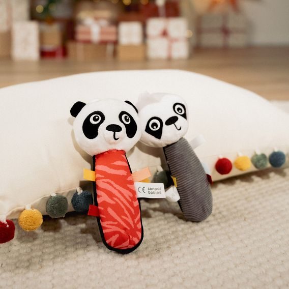 Canpol babies Senzorická hračka s pískátkem BabiesBoo PANDA