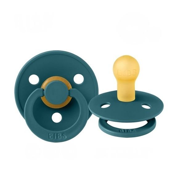 BIBS Colour dudlík kaučuk kulatý 0-6m FOREST LAKE