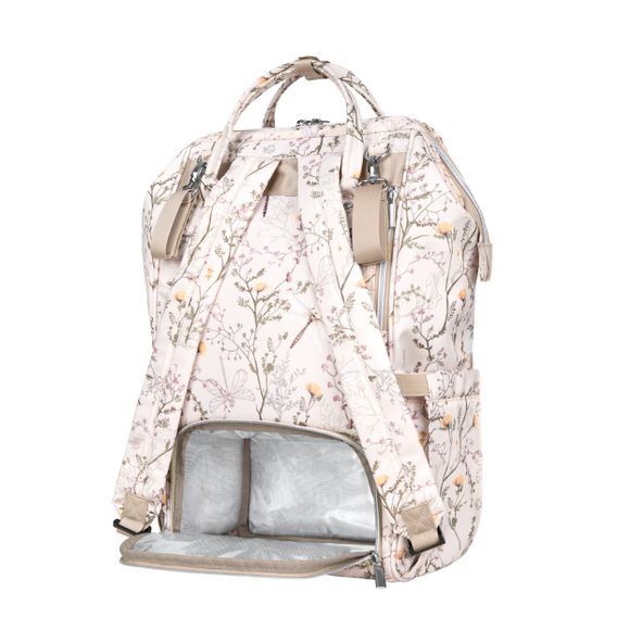 KikkaBoo Přebalovací batoh Siena Luxe Secret Garden Beige