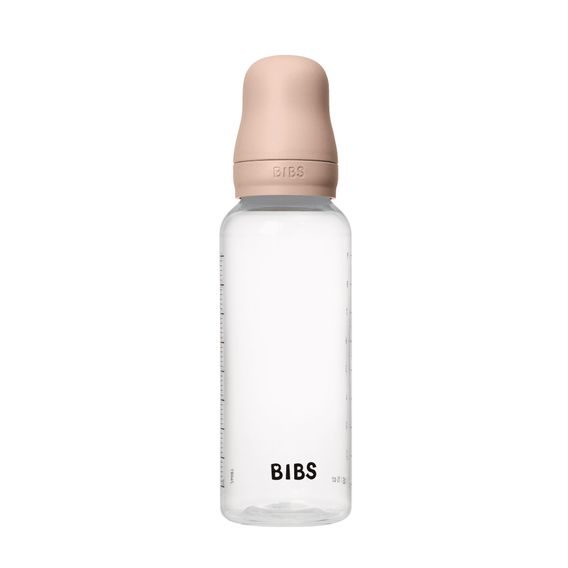BIBS Kojenecká láhev antikoliková silikon 270ml BLUSH