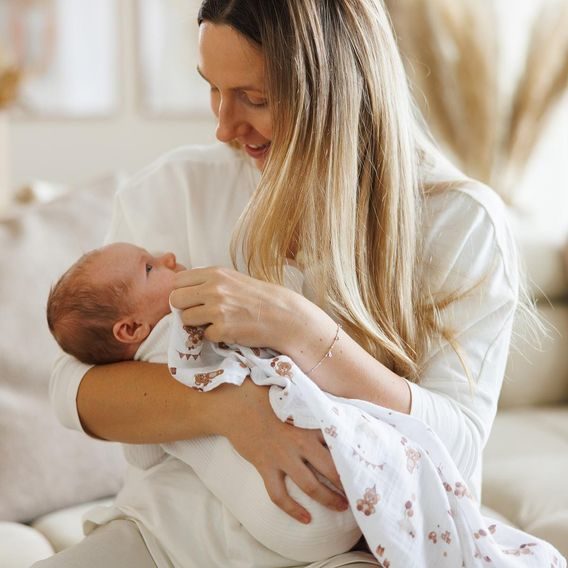 BabyOno Bambusové pleny 3ks HNĚDÁ Medvídci