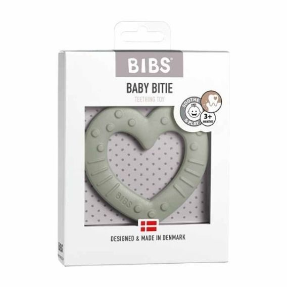 BIBS Baby Bitie kousátko Heart Pink Plum