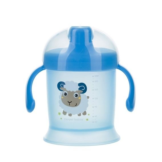 Canpol babies Nevylévací hrníček Bunny&Co 200ml (9m+) - MODRÝ