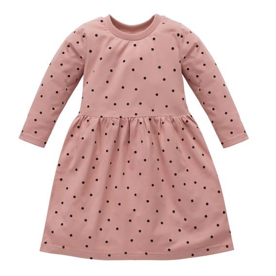 PINOKIO Šaty Tres Bien puntíky STARORŮŽOVÁ