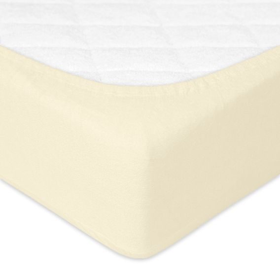 BabyMatex Nepromokavé froté prostěradlo 140x70cm KRÉMOVÉ