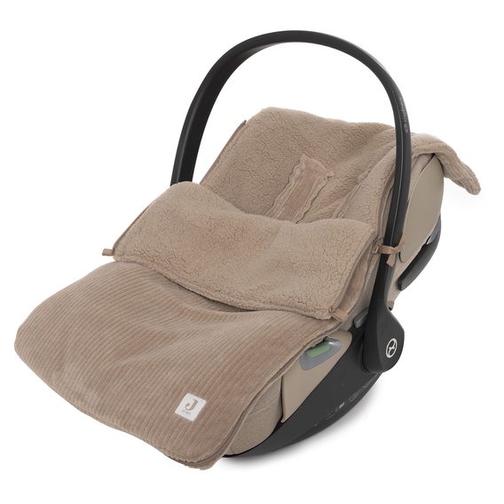 Jollein Fusak do autosedačky Cloudy Rib MILKY COFFEE