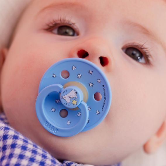 BIBS Moomin Dudlíky kaučuk kulaté 6-18m 2ks Good Night Breeze Mix