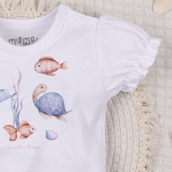 NINI Body krátký rukáv Ocean Girl BÍLÉ