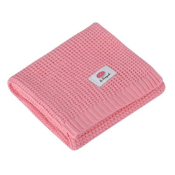 Le Pampuch Pletená dětská deka 100%Cotton PINK