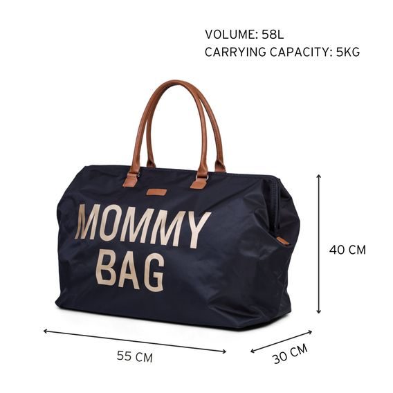 Childhome Přebalovací taška Mommy Bag Black Gold