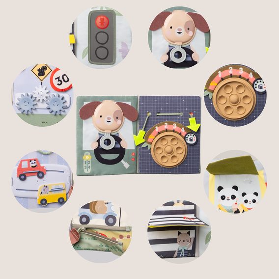 Taf Toys Knížka s aktivitami do auta Busy Book