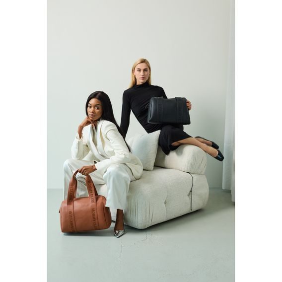 Childhome Přebalovací taška Mommy Club Signature Vegan Leather Black