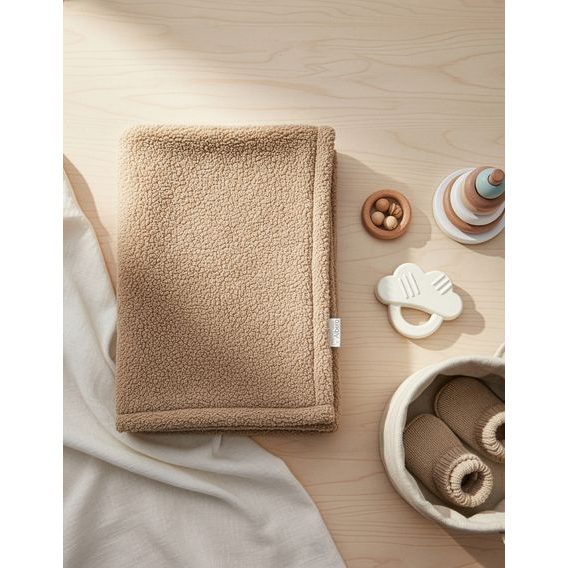 Albero Mio Zateplená dětská deka Boucle LATTÉ