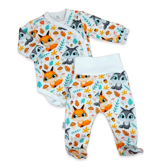 Le Bebe Body + polodupačky Little Fox