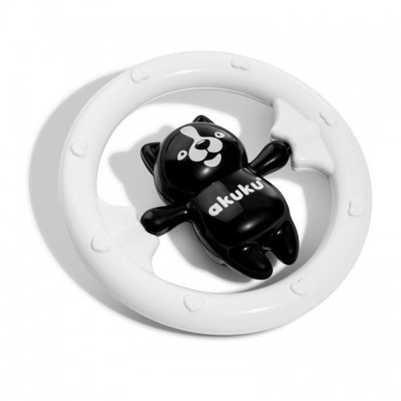 Akuku Chrastítko Black&White MEDVÍDEK